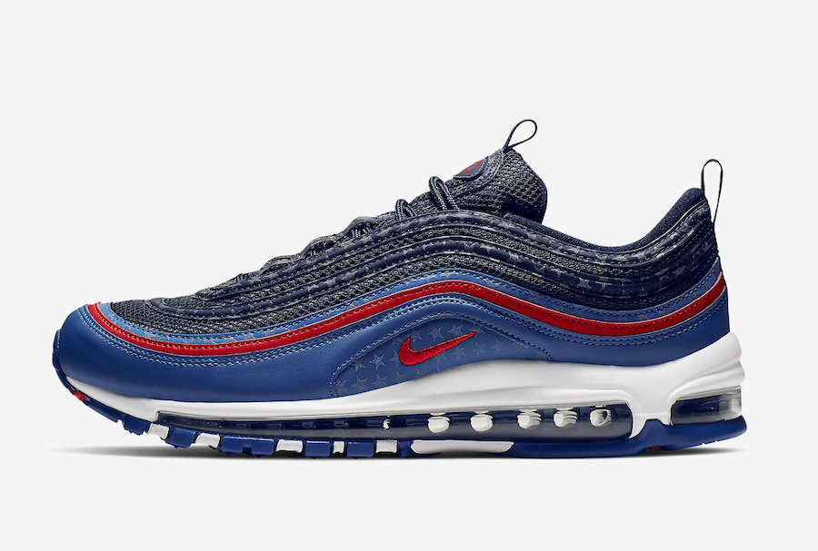 nike air max 97 red and blue