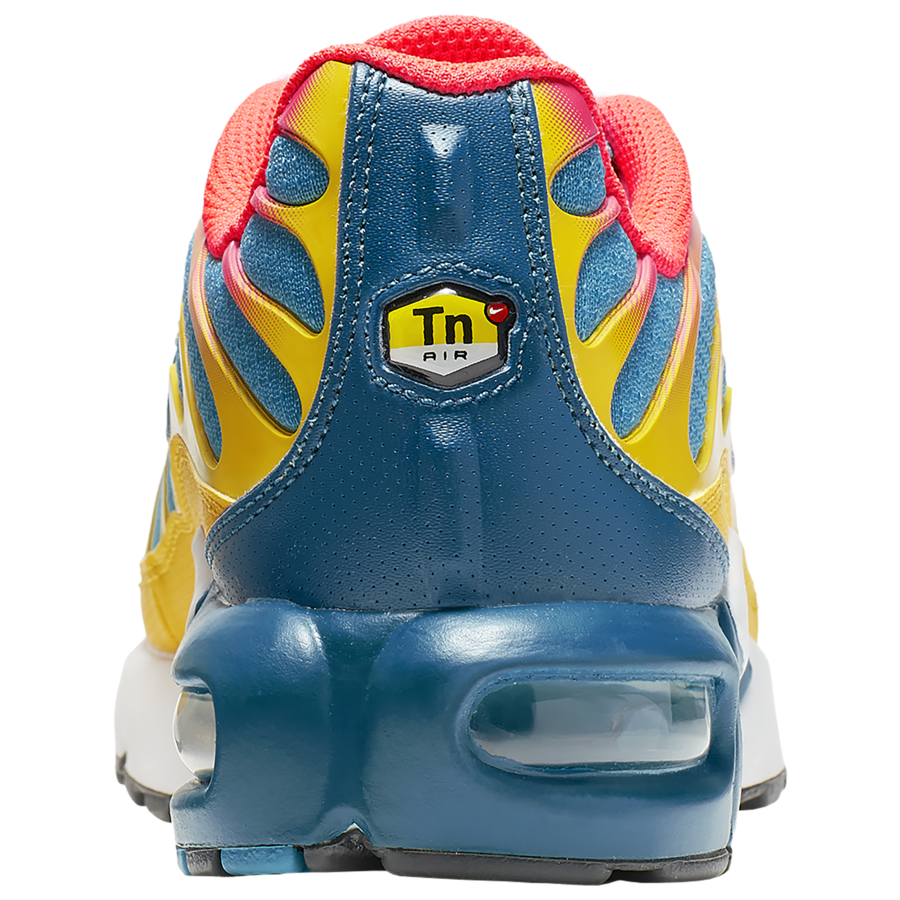 nike air max plus blue and yellow