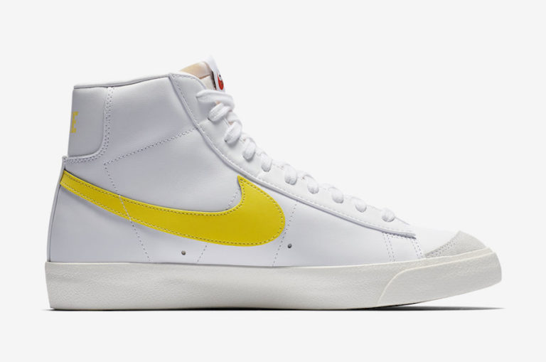 Nike Blazer Mid 77 Vintage White Opti Yellow BQ6806-101 Release Date - SBD