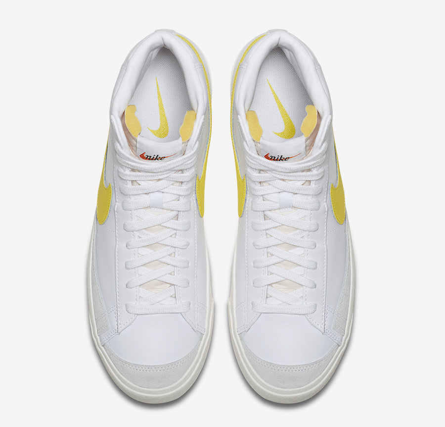 Nike Blazer Mid 77 Vintage White Opti Yellow BQ6806-101 Release Date