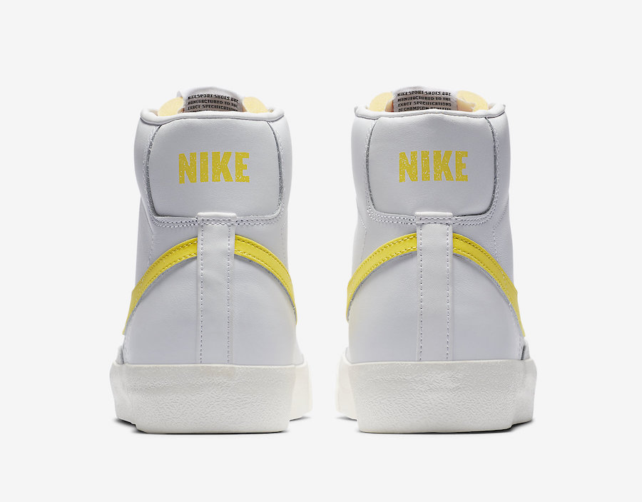 Nike Blazer Mid 77 Vintage White Opti Yellow BQ6806-101 Release Date