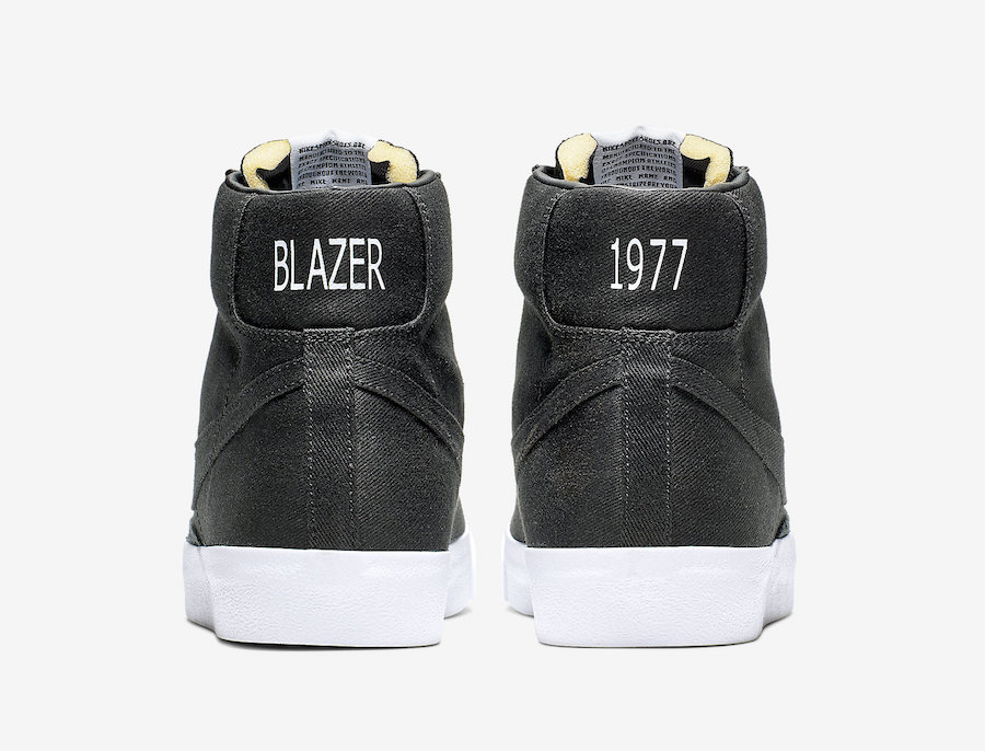 Nike Blazer Mid Black Canvas CD8238-001 Release Date