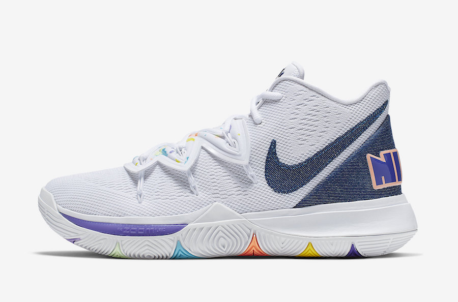 Nike Kyrie 5 'Philippines' Bleu Marine Métallisé Doré Chaussures