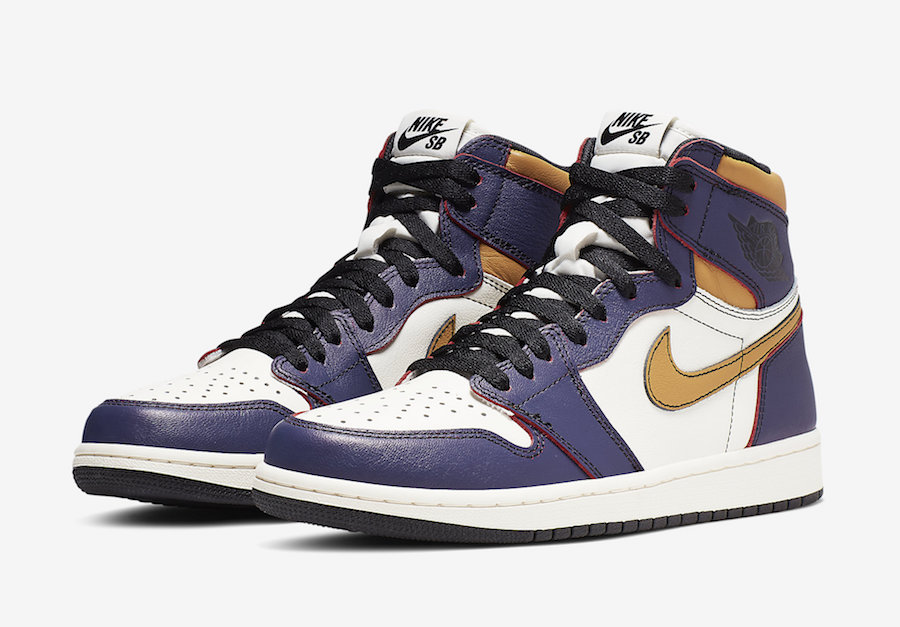 Nike SB Air Jordan 1 LA Lakers Chicago CD6578-507 Release Date - SBD Nike SB Air Jordan 1 LA Lakers Chicago CD6578-507 Release Date - SBD