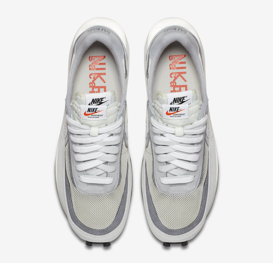 Sacai Nike LDWaffle White Wolf Grey Black BV0073-100 Release Date