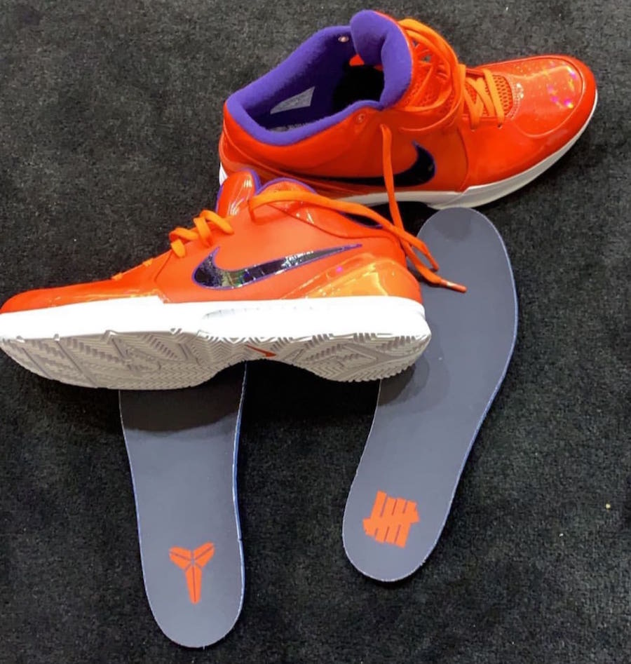 Undefeated Nike Zoom Kobe 4 Protro Team Orange Release Date