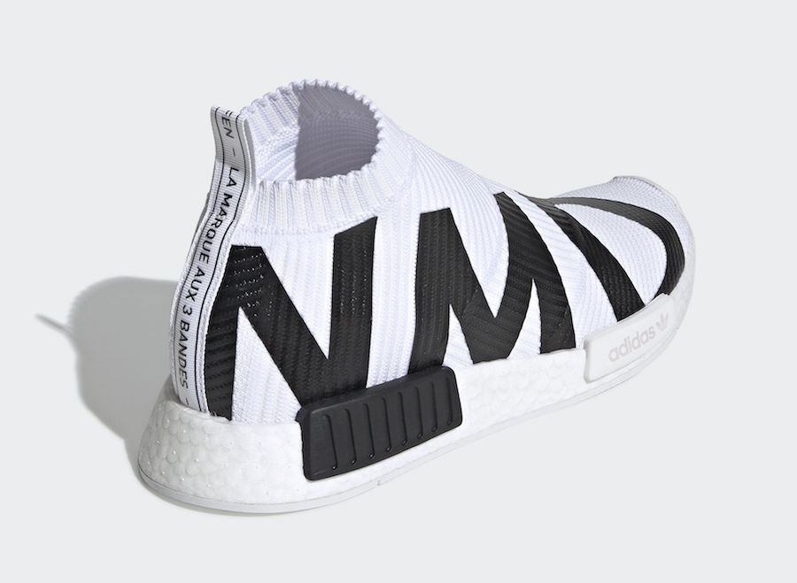 adidas nmd cs1 bold branding white black