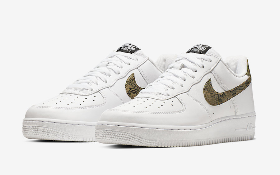 Nike Air Force 1 Low Ivory Snake AO1635-100 Release Date - SBD