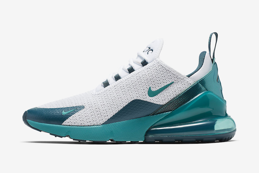 nike air max 270 turquoise and white
