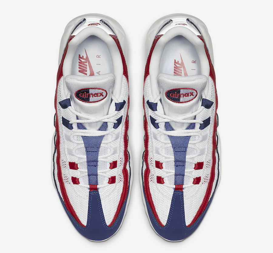 95 air max red white and blue