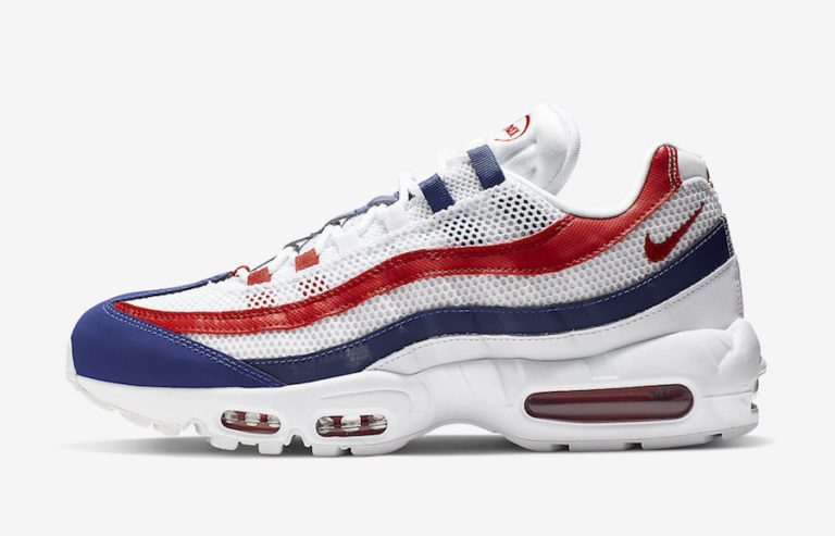 nike air max 95 mens red white and blue
