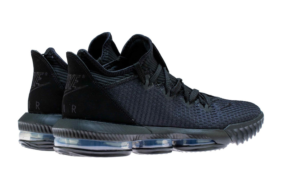Nike LeBron 16 Low Triple Black CI2668-002 Release Date