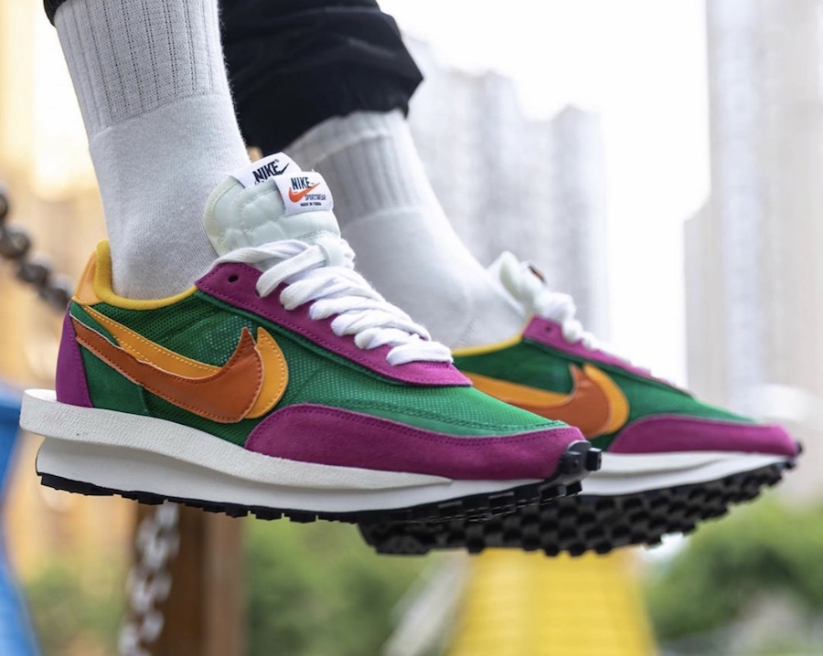 sacai x nike ldv waffle green