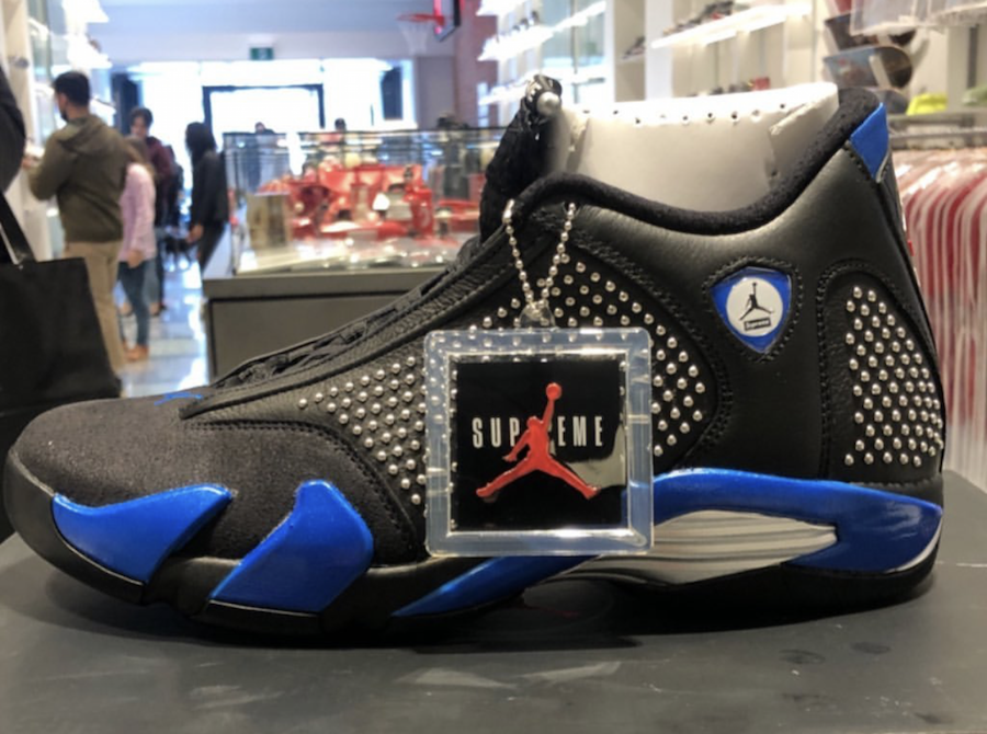 Supreme Air Jordan 14 Black Varsity Royal Chrome BV7630-004 Release Date