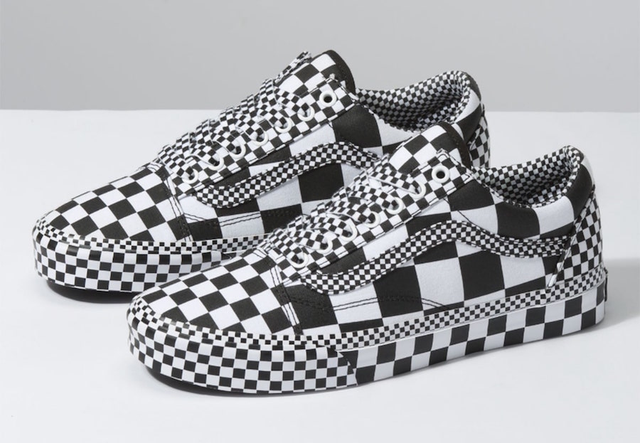 all over checkerboard vans
