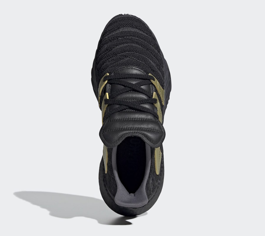adidas Sobakov Boost Black Gold Metallic D98155 Release Date