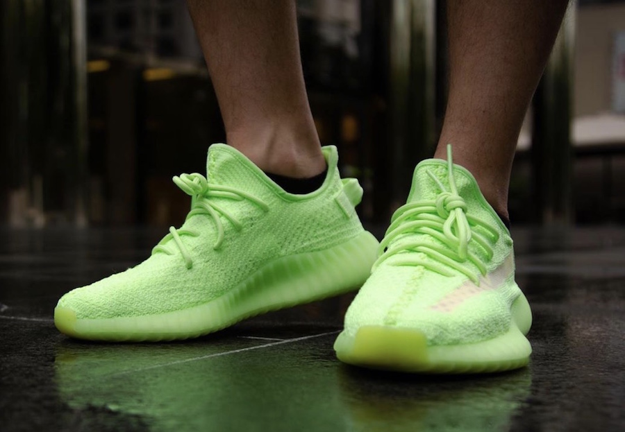 adidas Yeezy Boost 350 V2 Glow EG5293 On-Foot