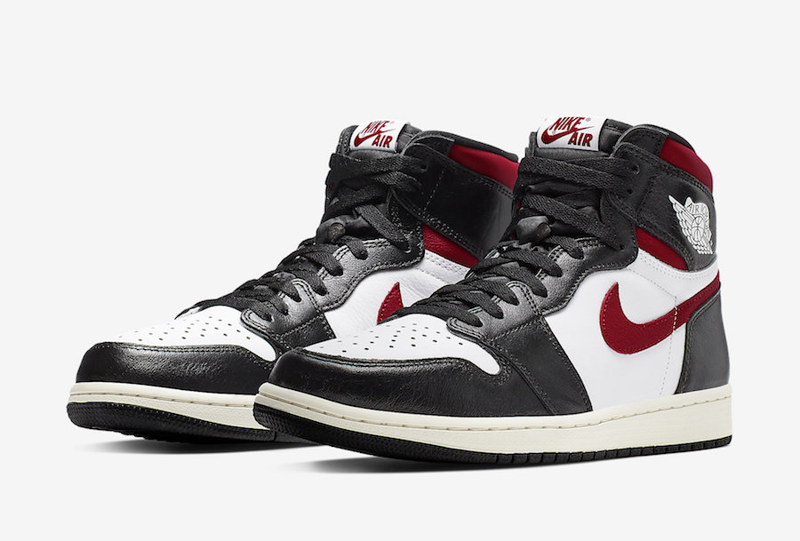 jordan 1 black white red