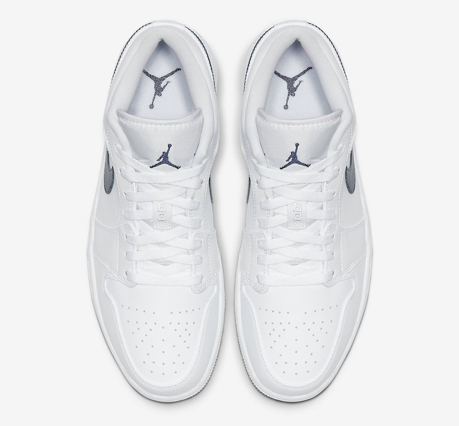 Air Jordan 1 Low White Obsidian 553558-114 Release Date - Sneaker Bar ...