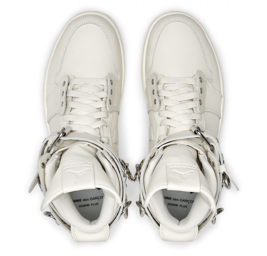 CDG Homme Plus Air Jordan 1 White CN5738-100 Release Date