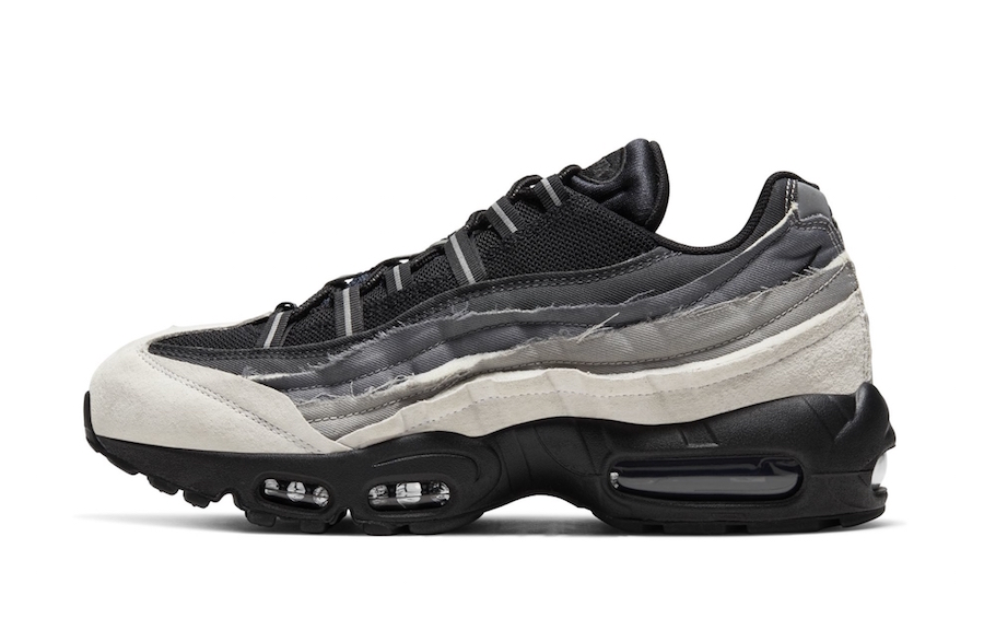 Comme des Garcons Nike Air Max 95 Black Grey Release Date