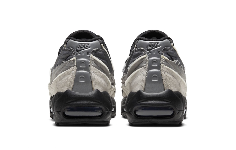 Comme des Garcons Nike Air Max 95 Black Grey Release Date