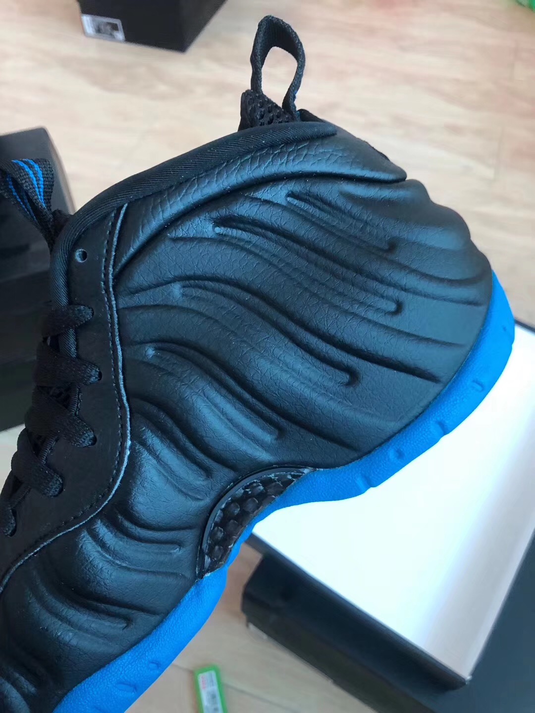 black and blue foamposites 2019