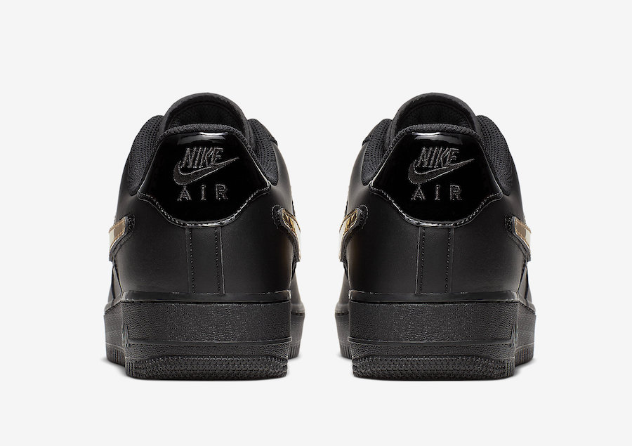 black air force 1 with gold check