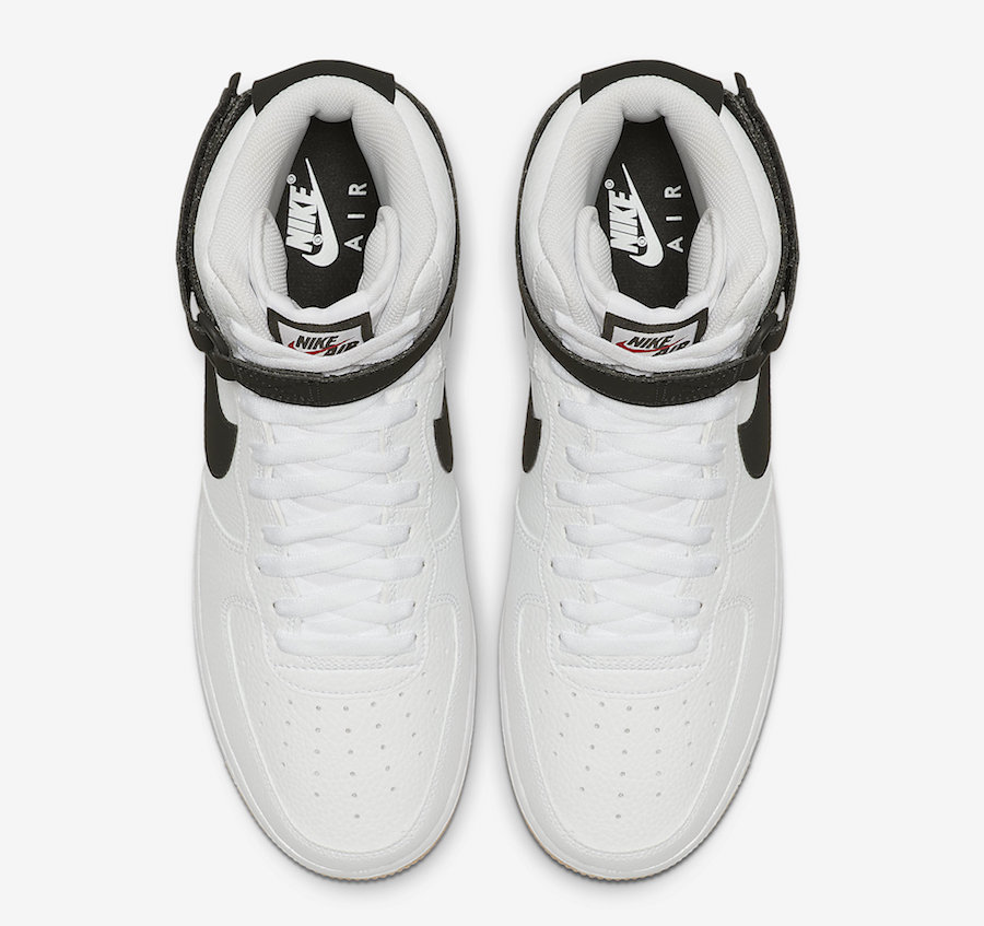 Nike Air Force 1 High White Black Gum AT7653-100 Release Date