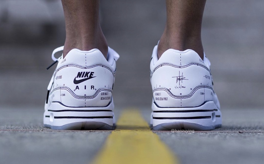 Nike Air Max 1 Tinker Schematic CJ4286-100 Release Date On-Foot