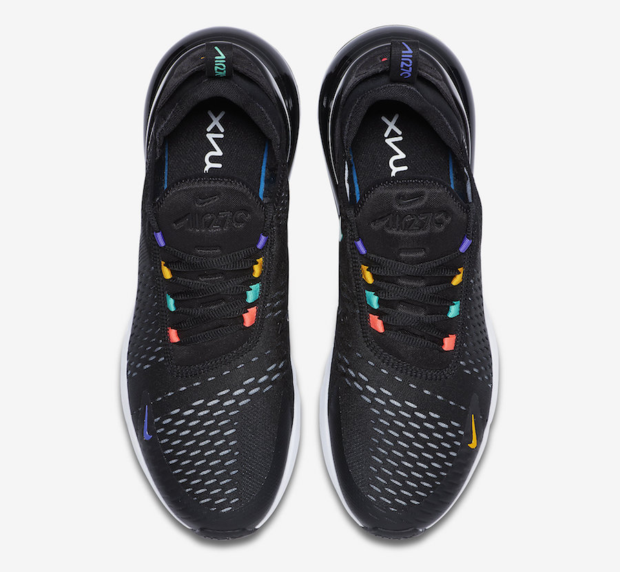 nike 270 black with colors