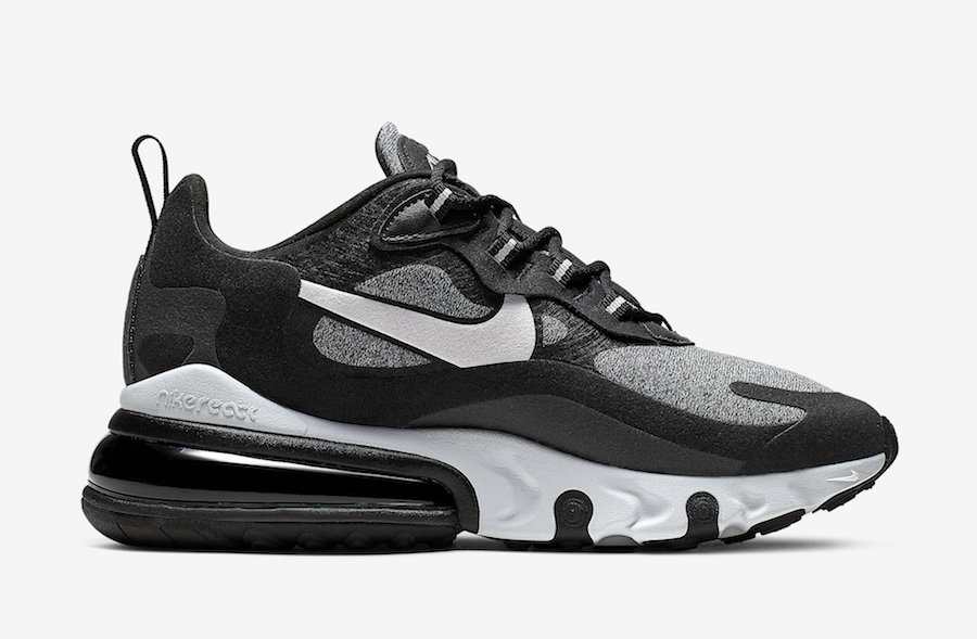 Image result for Nike Air Max 270 React “Black/Off Noir”