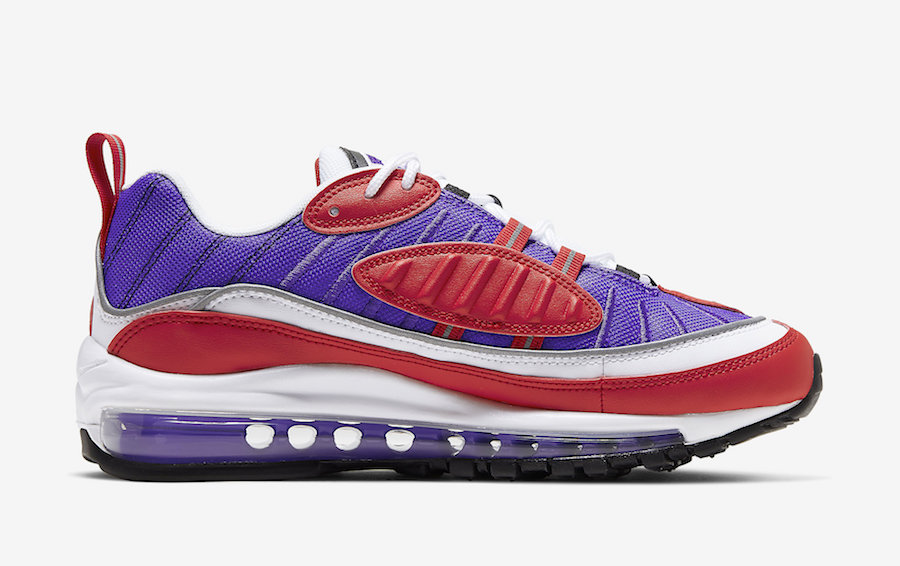 Nike Air Max 98 Psychic Purple University Red AH6799-501 Release Date