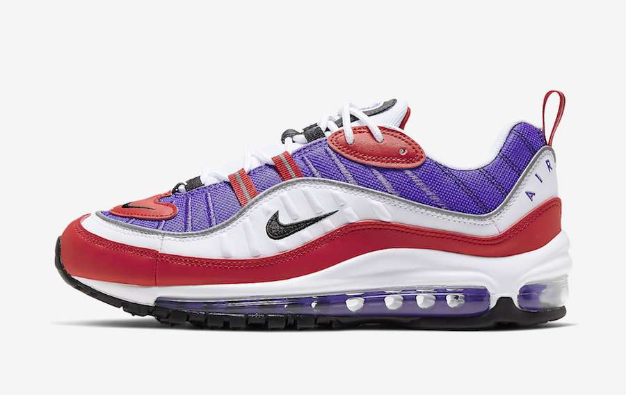 purple and red air max