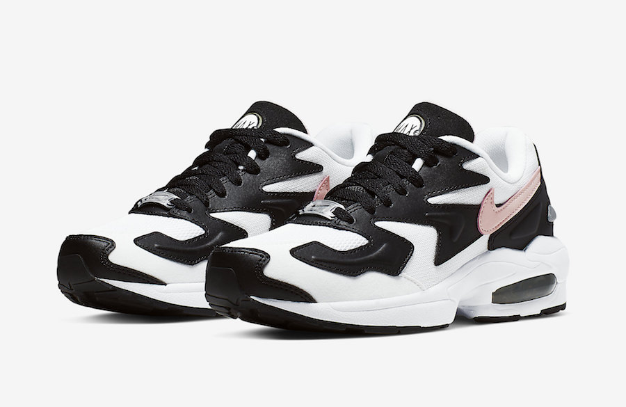 white black and pink nikes