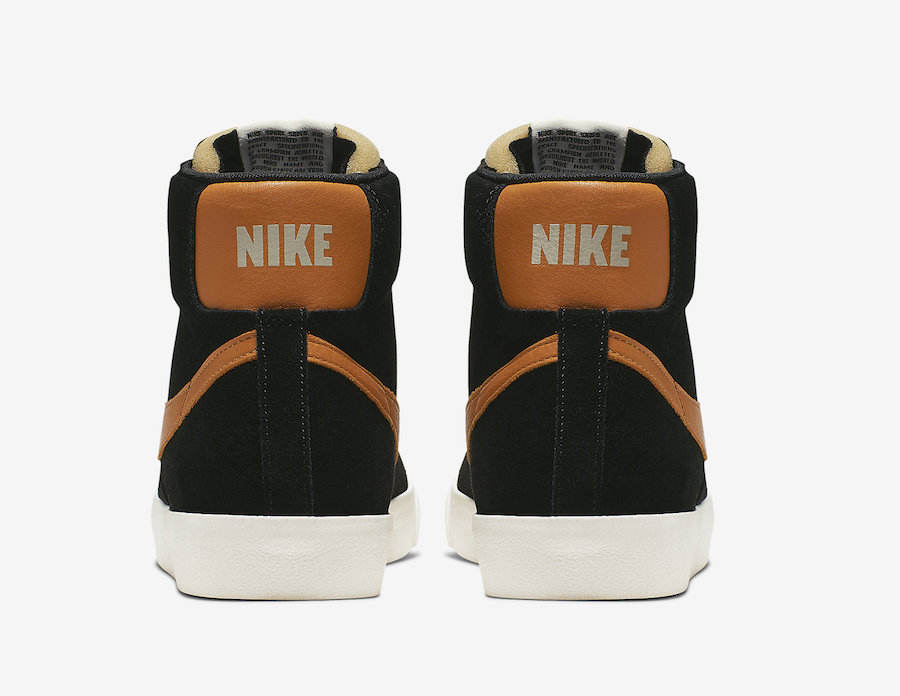 Nike Blazer Mid Vintage Black Amber Rise CJ9693-001 Release Date