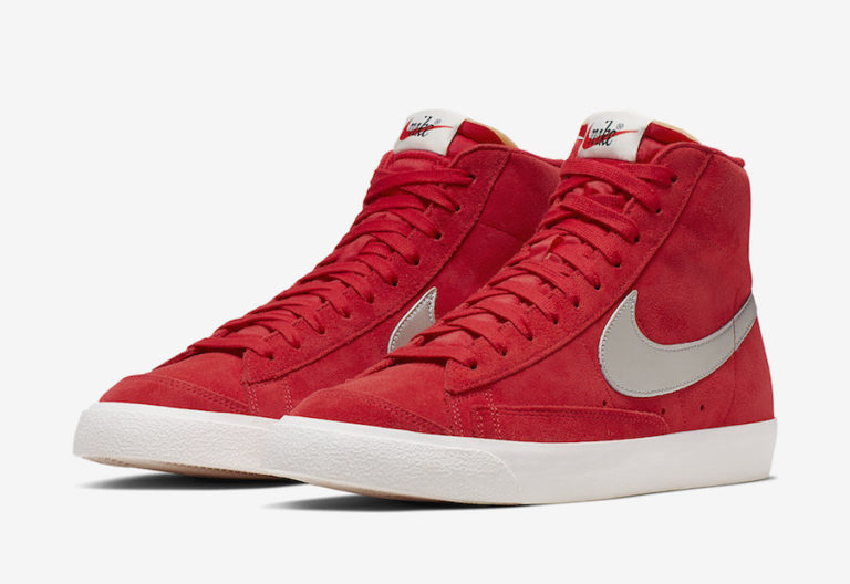 Nike Blazer Mid Vintage Red Silver CJ9693-600 Release Date - SBD