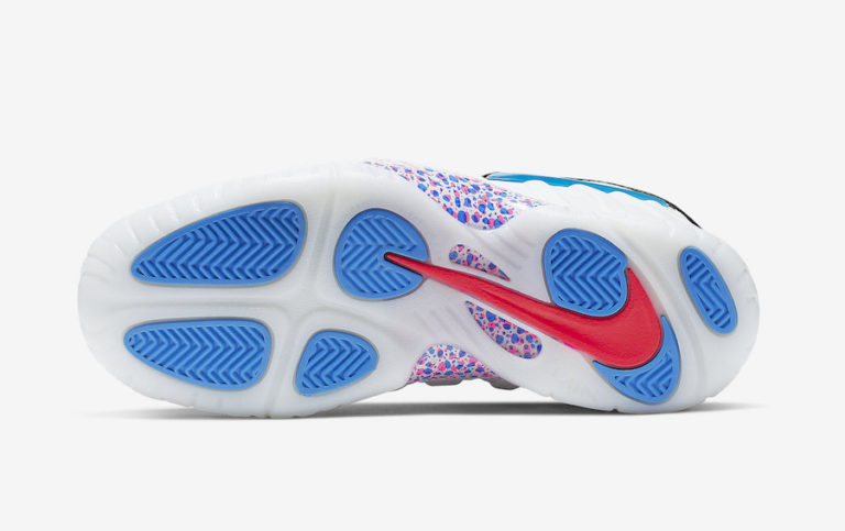 nike little posite pro 3d white blue hero red