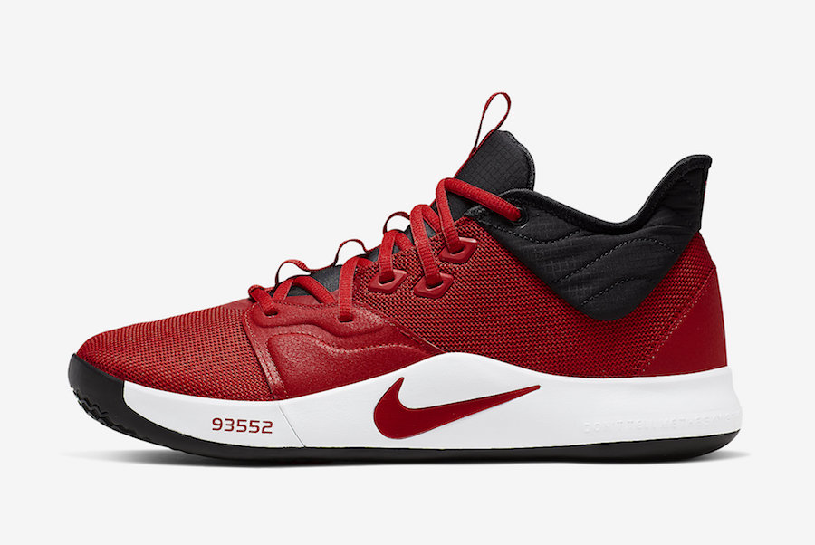Nike PG 3 University Red AO2607-600 Release Date - Sneaker Bar Detroit
