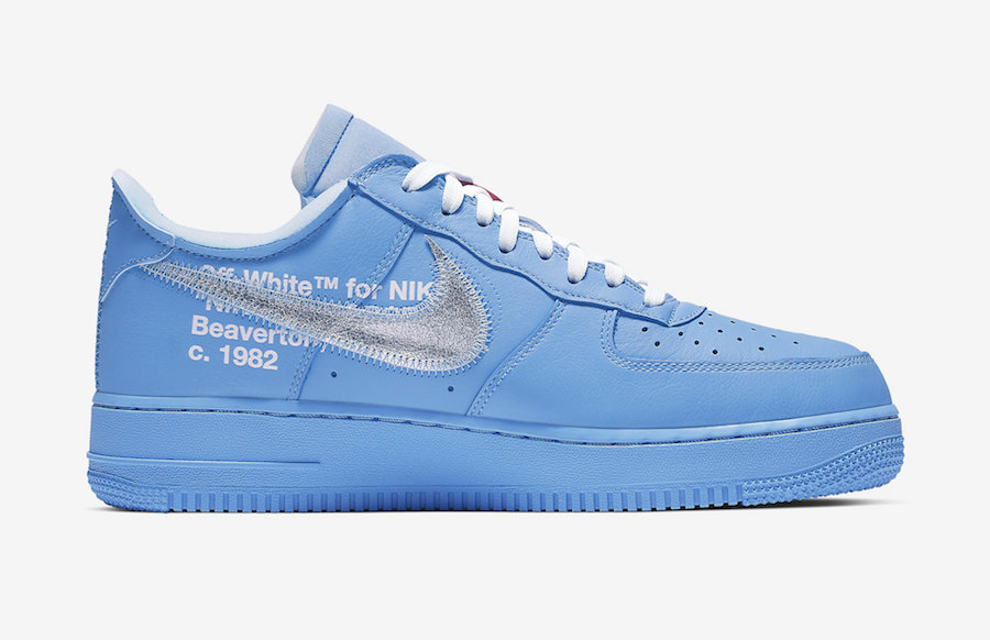 Off-White Nike Air Force 1 Low MCA Chicago CI1173-400 Release Date