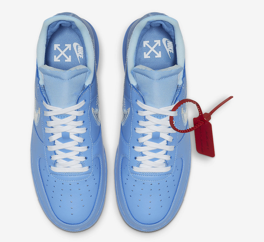 blue air force 1 off white