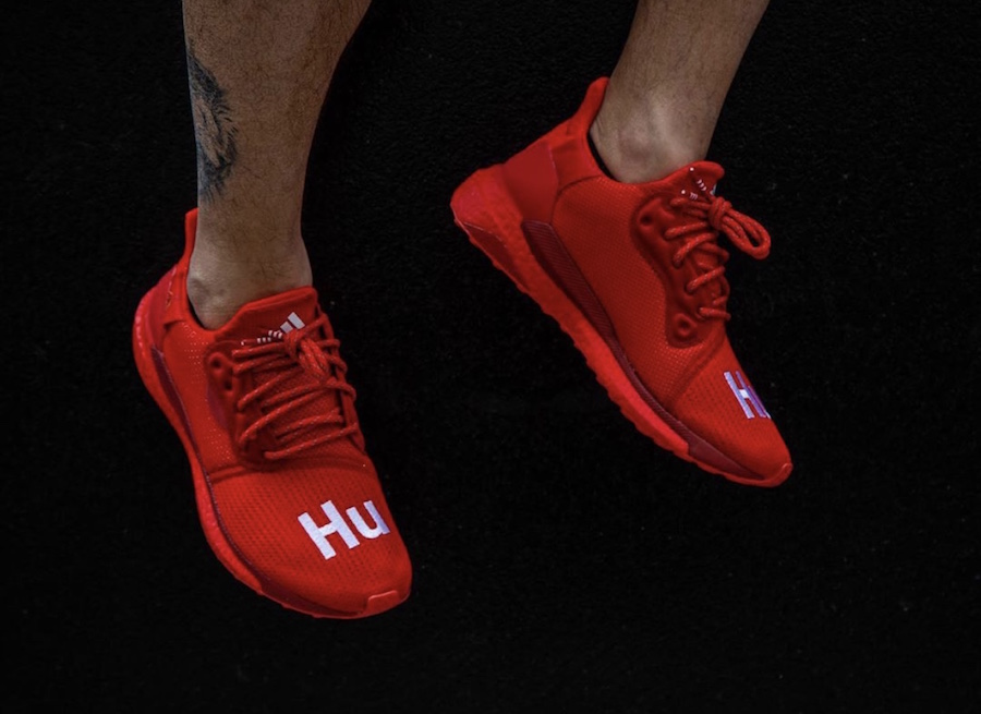 Pharrell Williams adidas Solar Hu Glide Red Release Date