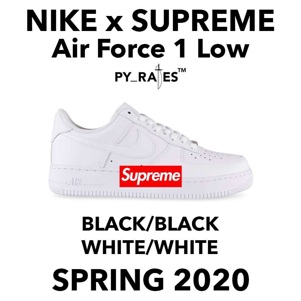 supreme x nike air force 1 low 2020