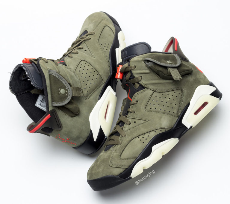 travis scott 6s olive green