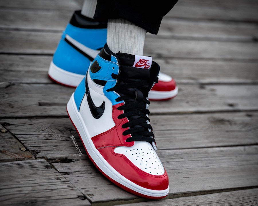 Air Jordan 1 UNC To Chicago Fearless CK5666-100 Release Date On-Feet