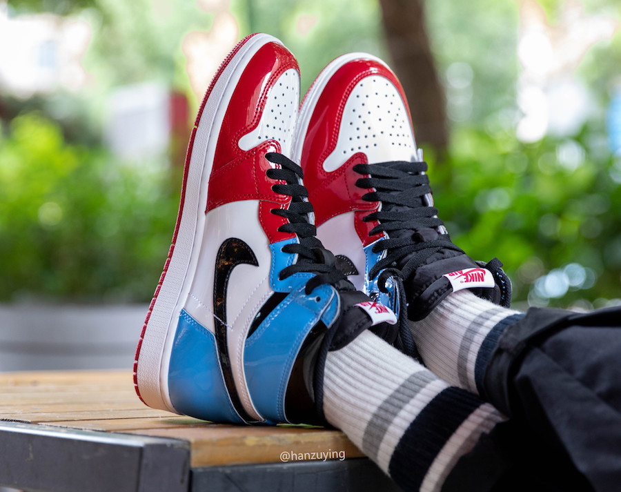 Air Jordan 1 UNC To Chicago Fearless CK5666-100 Release Date On-Foot
