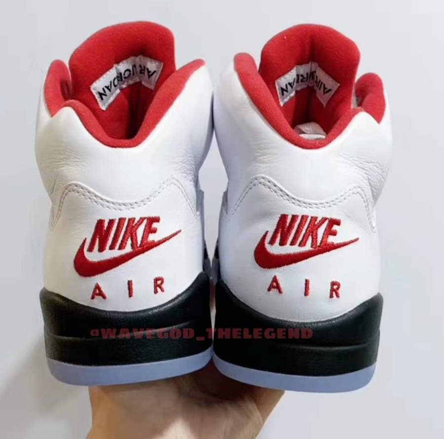 Air Jordan 5 Fire Red Nike Air 2020 Heel
