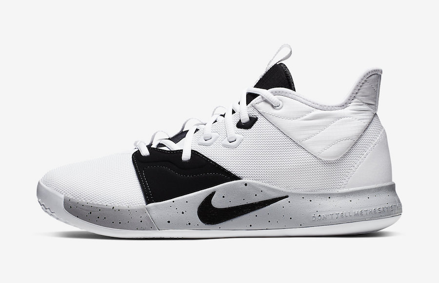 Nike PG 3 Moon White Black AO2607-101 Release Date