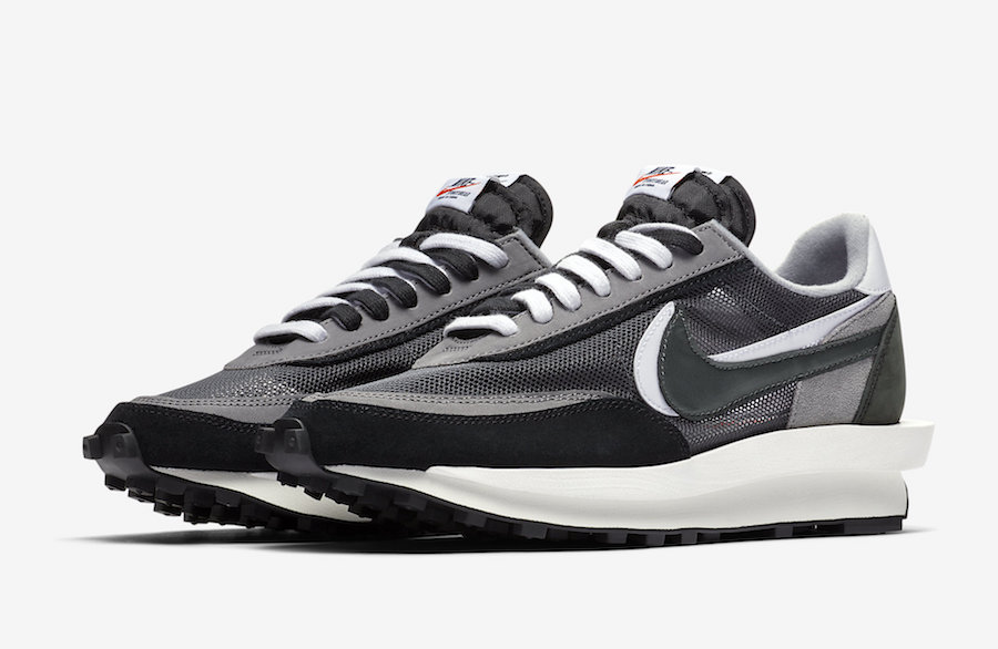Sacai Nike LDWaffle Black Anthracite White BV0073-001 Release Date - SBD