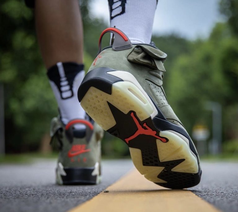travis jordan 6 on feet